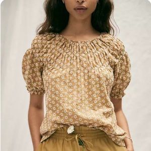 Madewell embroidered top